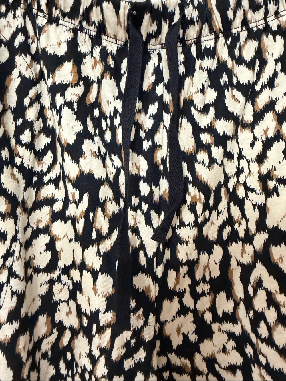 Karen Neuburger Women’s L 2 Piece Pajama Set 100% Cotton Black Print NWOT - Picture 4 of 10